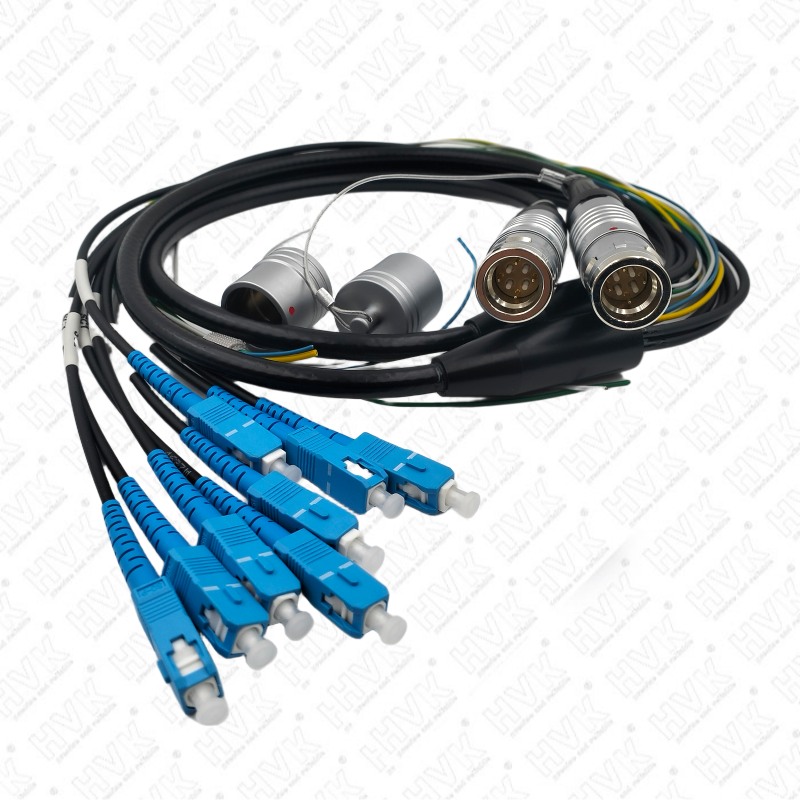 4光+4电航空插头线缆组件